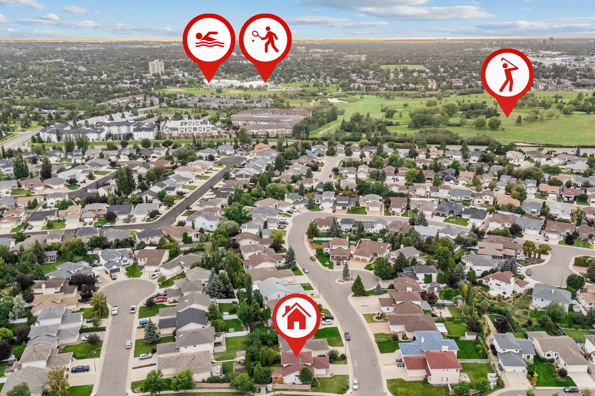 Aerial real estate photo Saskatoon