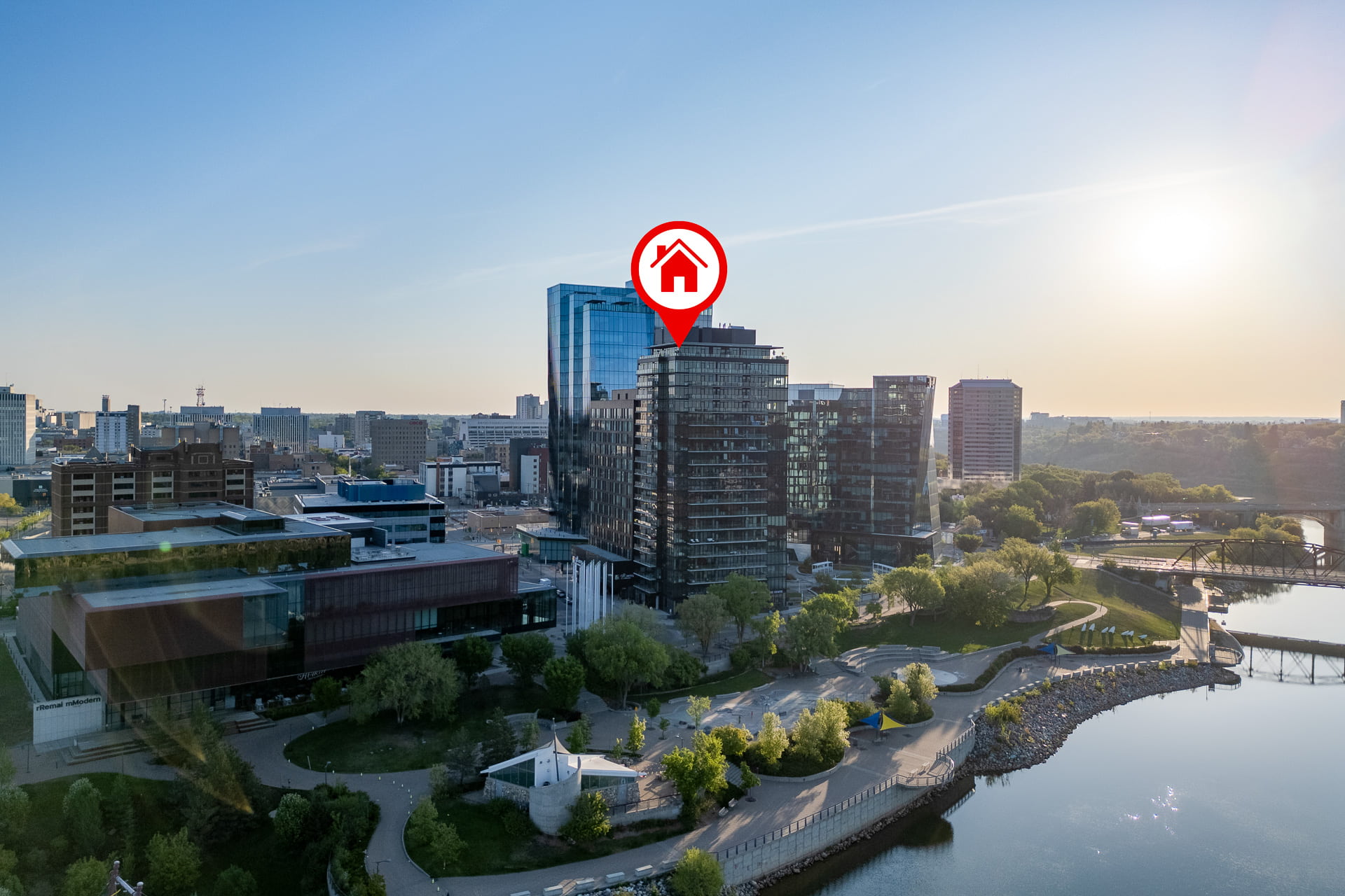 Aerial drone photography Saskatoon